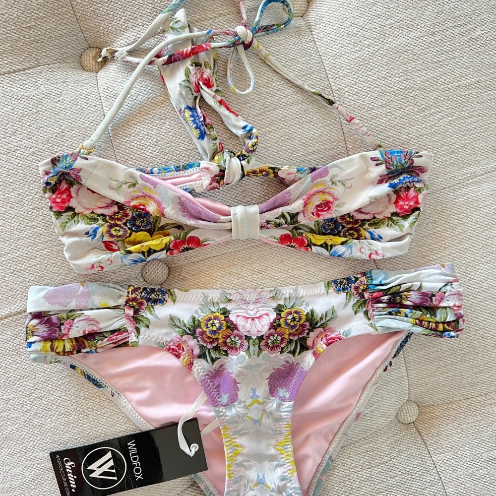 WILDFOX SWIM Rare Floral Bikini Set from Resort 2013